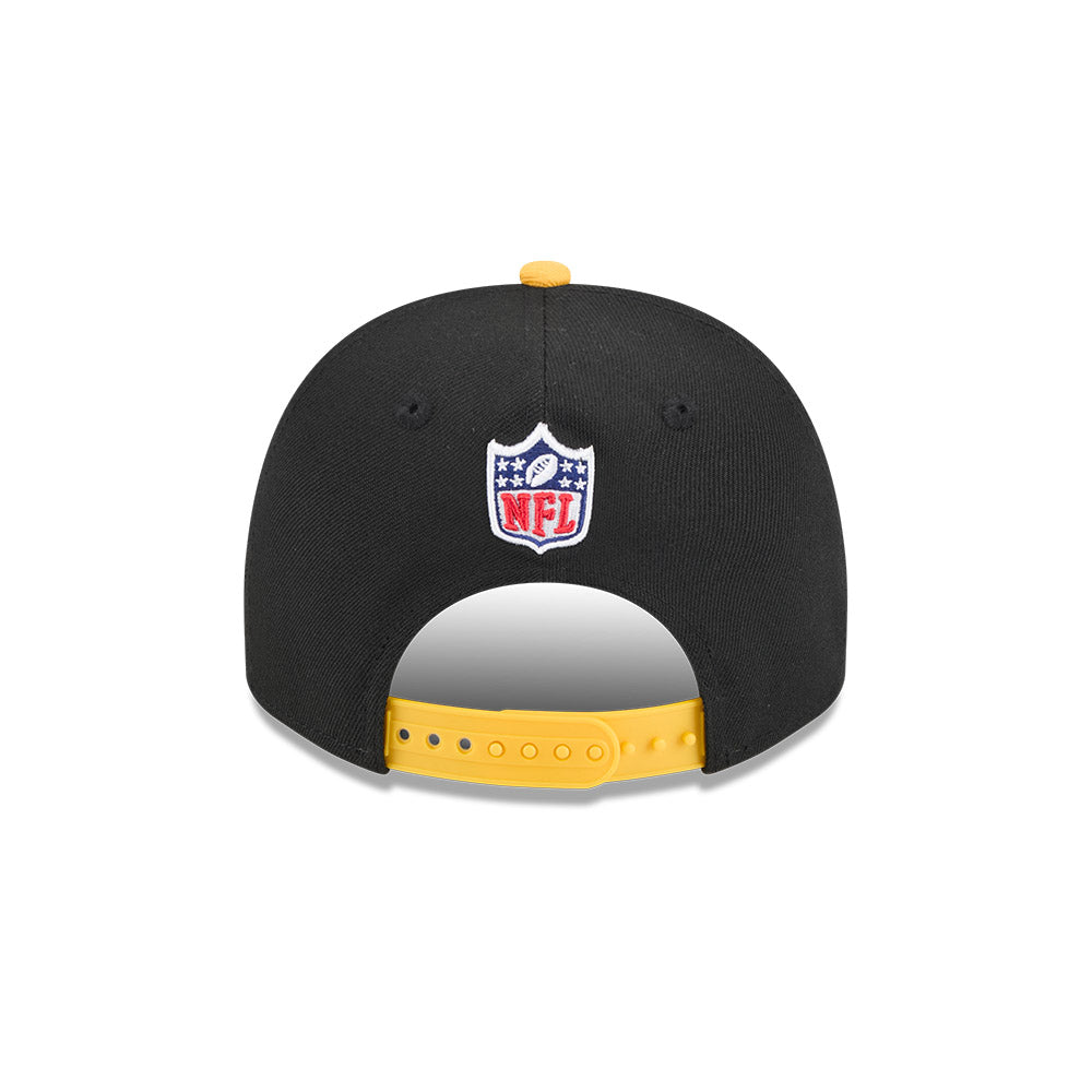 Pittsburgh Steelers New Era 2025 NFL Draft A-Frame 9FIFTY Snapback Hat - Black/Yellow