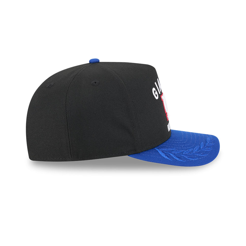 New York Giants New Era 2025 NFL Draft A-Frame 9FIFTY Snapback Hat - Black/Royal