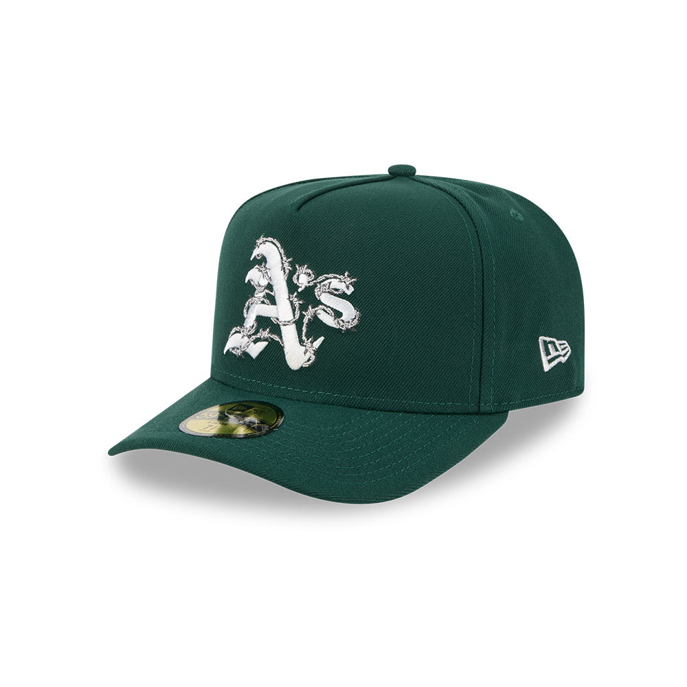Oakland Athletics New Era FENCE Exclusive A-Frame 59Fifty Fitted Hat - Green