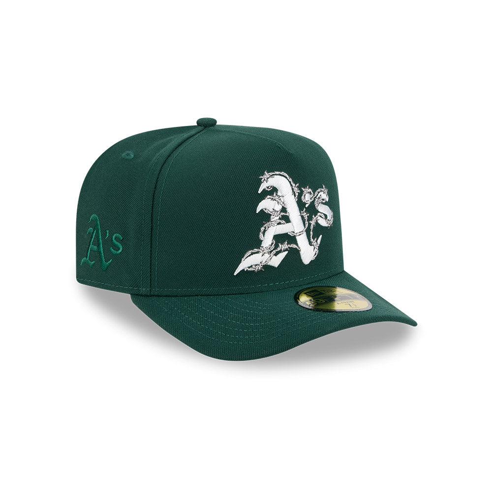 Oakland Athletics New Era FENCE Exclusive A-Frame 59Fifty Fitted Hat - Green