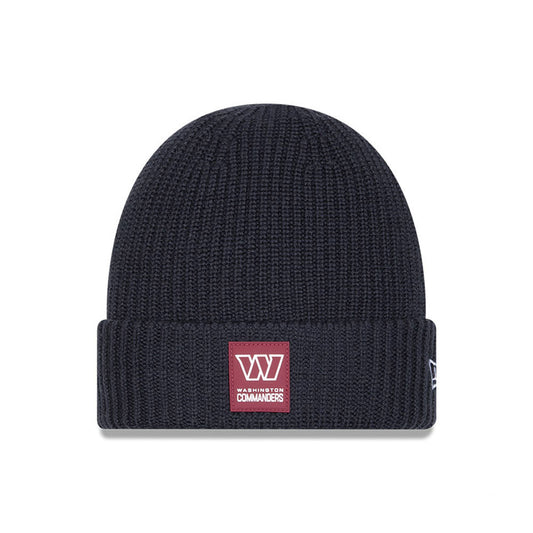 Washington Commanders New Era 2025 Sideline Cold Weather Cuffed Knit Hat - Charcoal