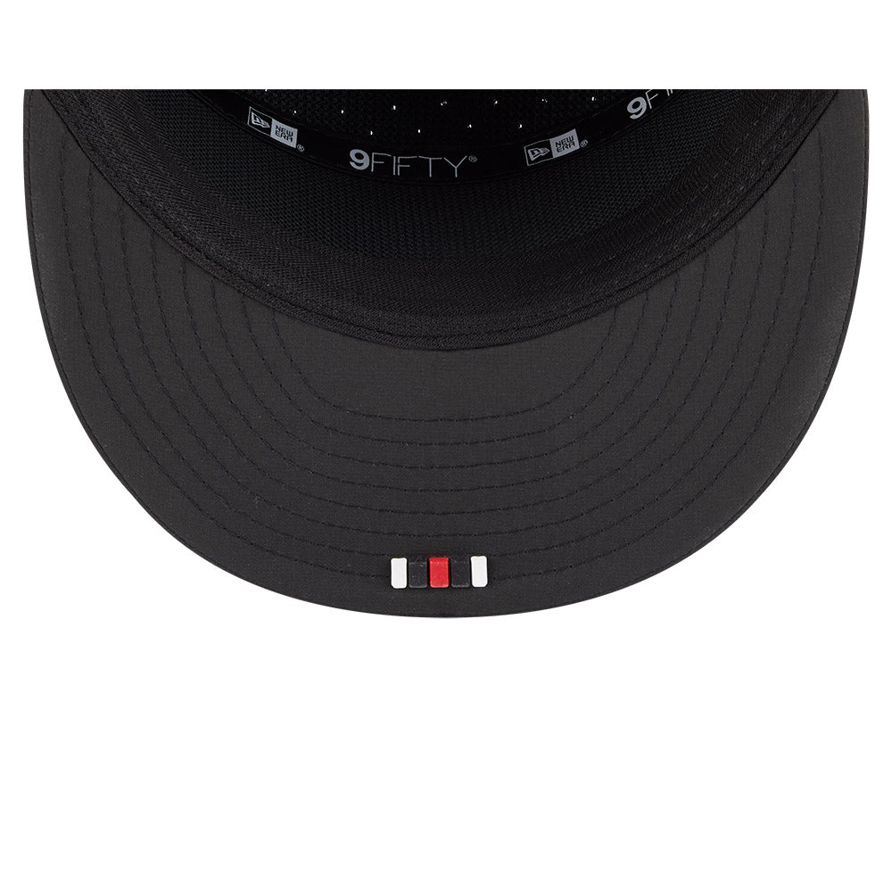 Atlanta Falcons New Era 2025 Sideline Split Panel 9FIFTY Snapback Hat - Black