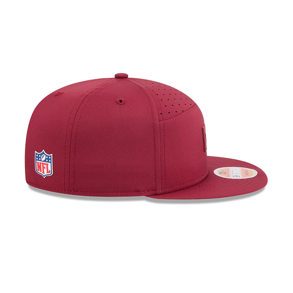 Washington Commanders New Era 2025 Sideline Split Panel 9FIFTY Snapback Hat - Burgundy