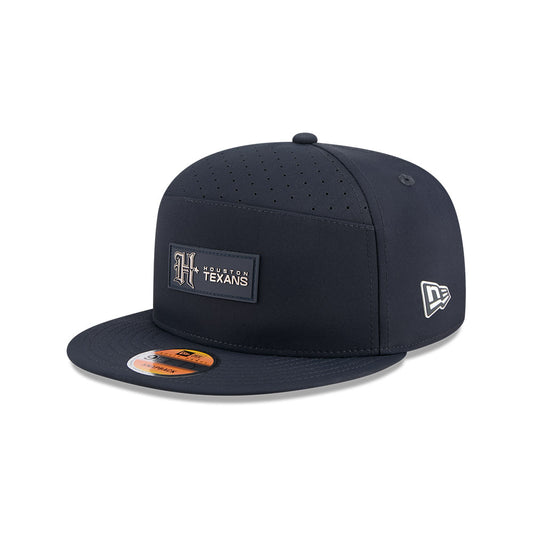Houston Texans New Era 2025 Sideline Split Panel 9FIFTY Snapback Hat - Navy