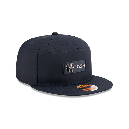 Houston Texans New Era 2025 Sideline Split Panel 9FIFTY Snapback Hat - Navy