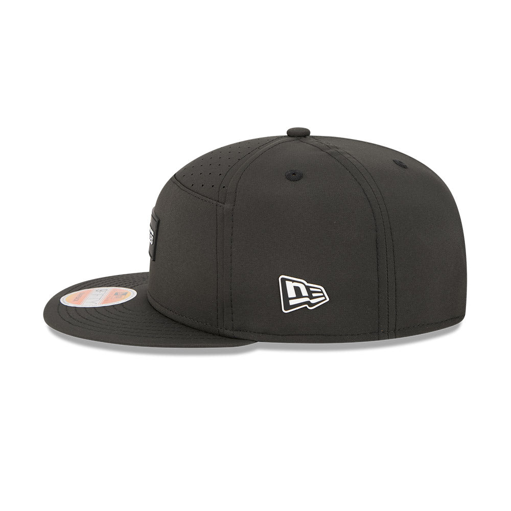 Philadelphia Eagles New Era 2025 Sideline Split Panel 9FIFTY Snapback Hat - Black
