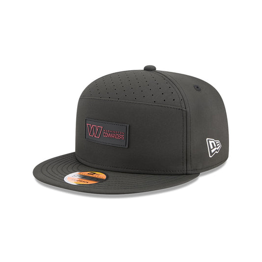Washington Commanders New Era 2025 Sideline Split Panel 9FIFTY Snapback Hat - Black