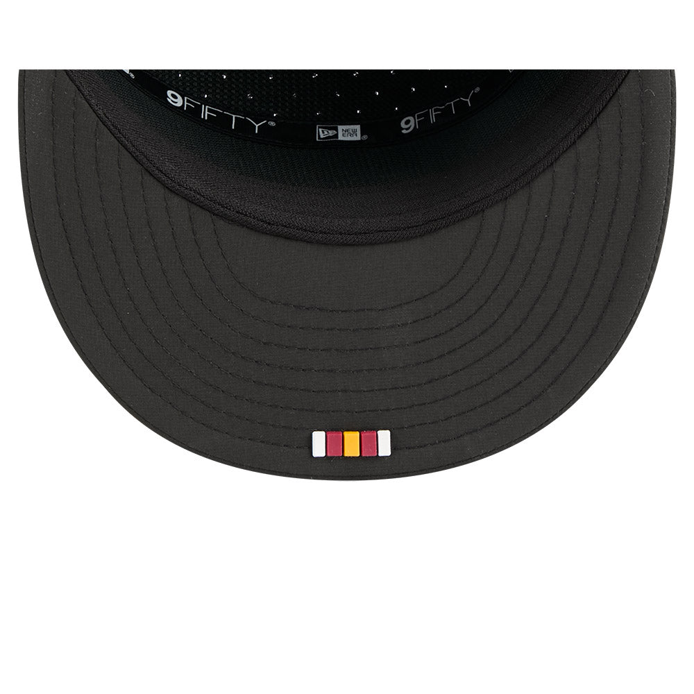 Washington Commanders New Era 2025 Sideline Split Panel 9FIFTY Snapback Hat - Black