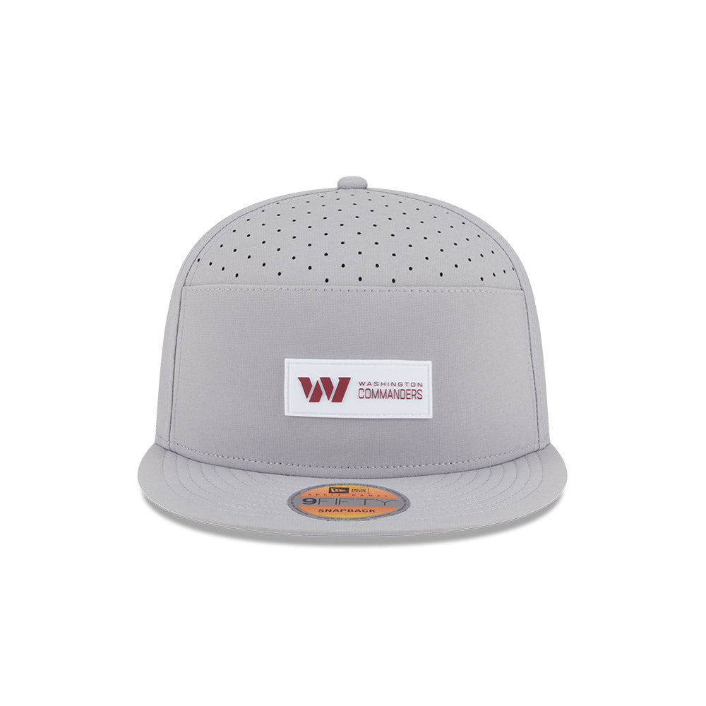Washington Commanders New Era 2025 Sideline Split Panel 9FIFTY Snapback Hat - Gray