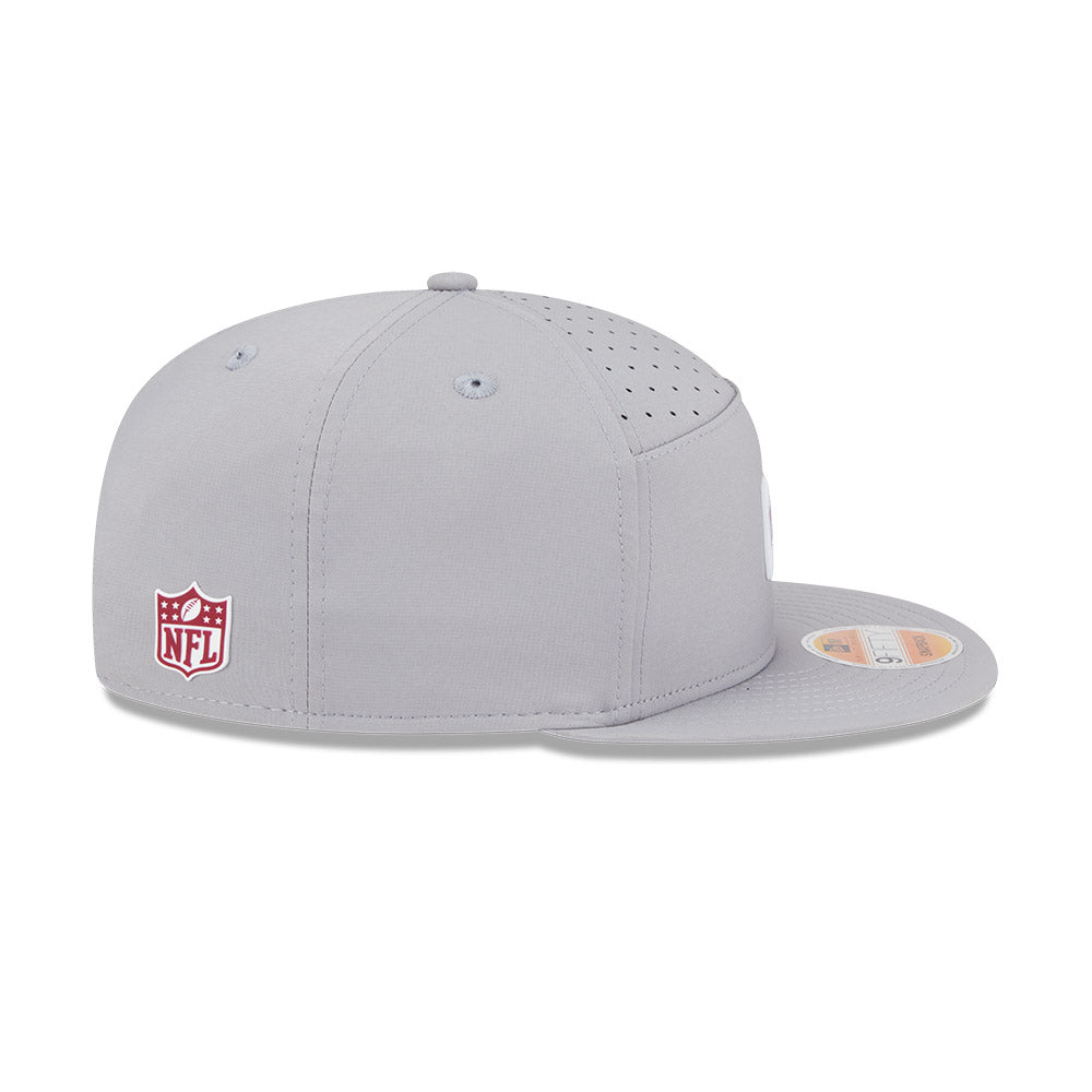 Washington Commanders New Era 2025 Sideline Split Panel 9FIFTY Snapback Hat - Gray