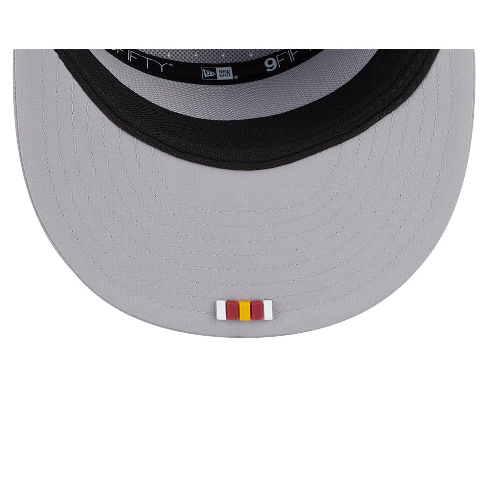 Washington Commanders New Era 2025 Sideline Split Panel 9FIFTY Snapback Hat - Gray