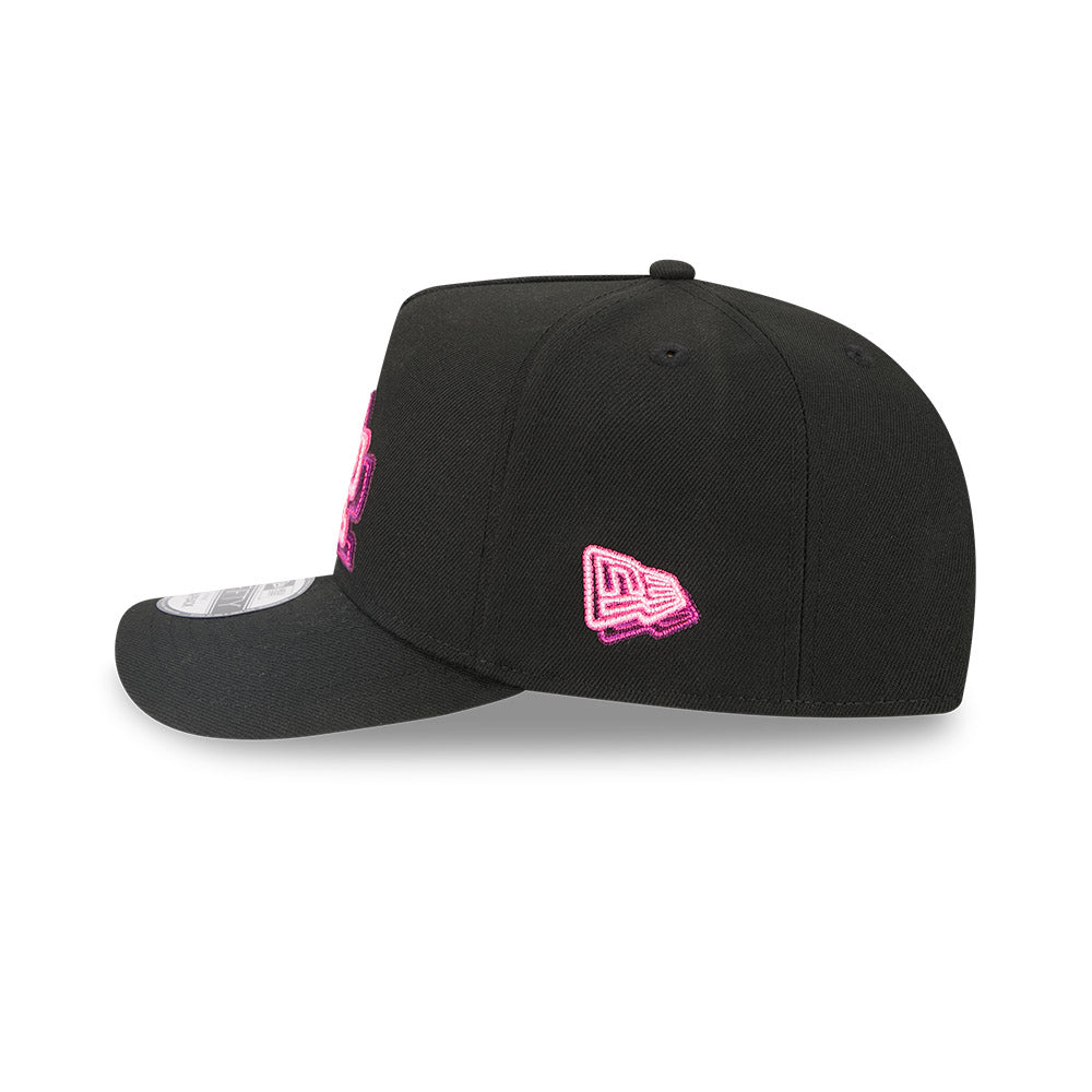 Los Angeles Dodgers New Era NEON A-Frame 9Fifty Snapback MLB Hat - Black/Pink