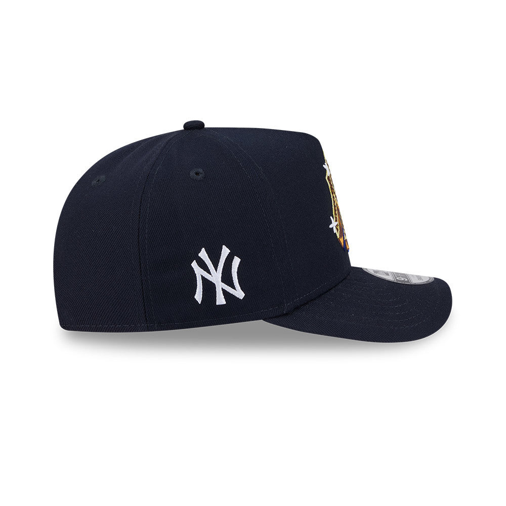 New York Yankees New Era EMBLEM A-Frame 9Fifty Snapback MLB Hat - Navy