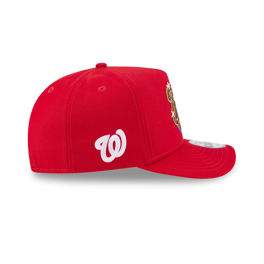Washignton Nationals New Era EMBLEM A-Frame 9Fifty Snapback MLB Hat - Red