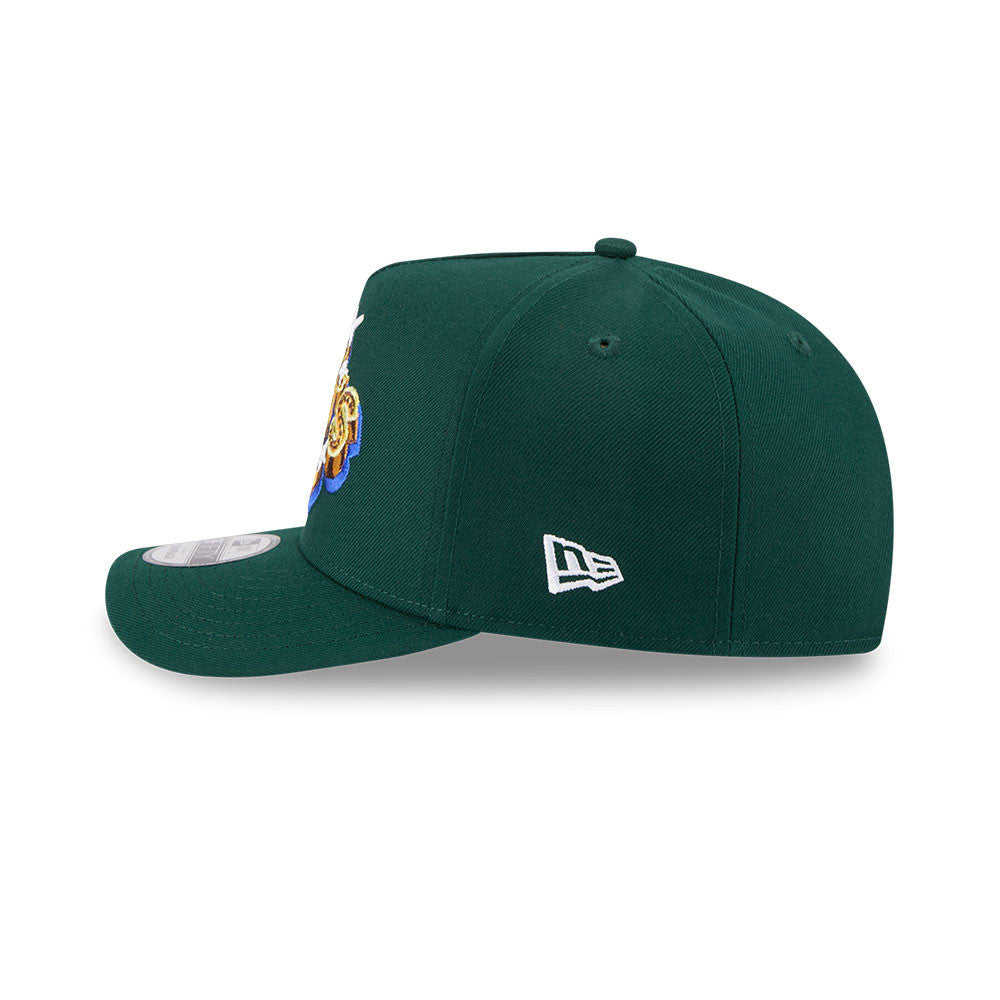 Oakland Athletics New Era EMBLEM A-Frame 9Fifty Snapback MLB Hat - Dark Green