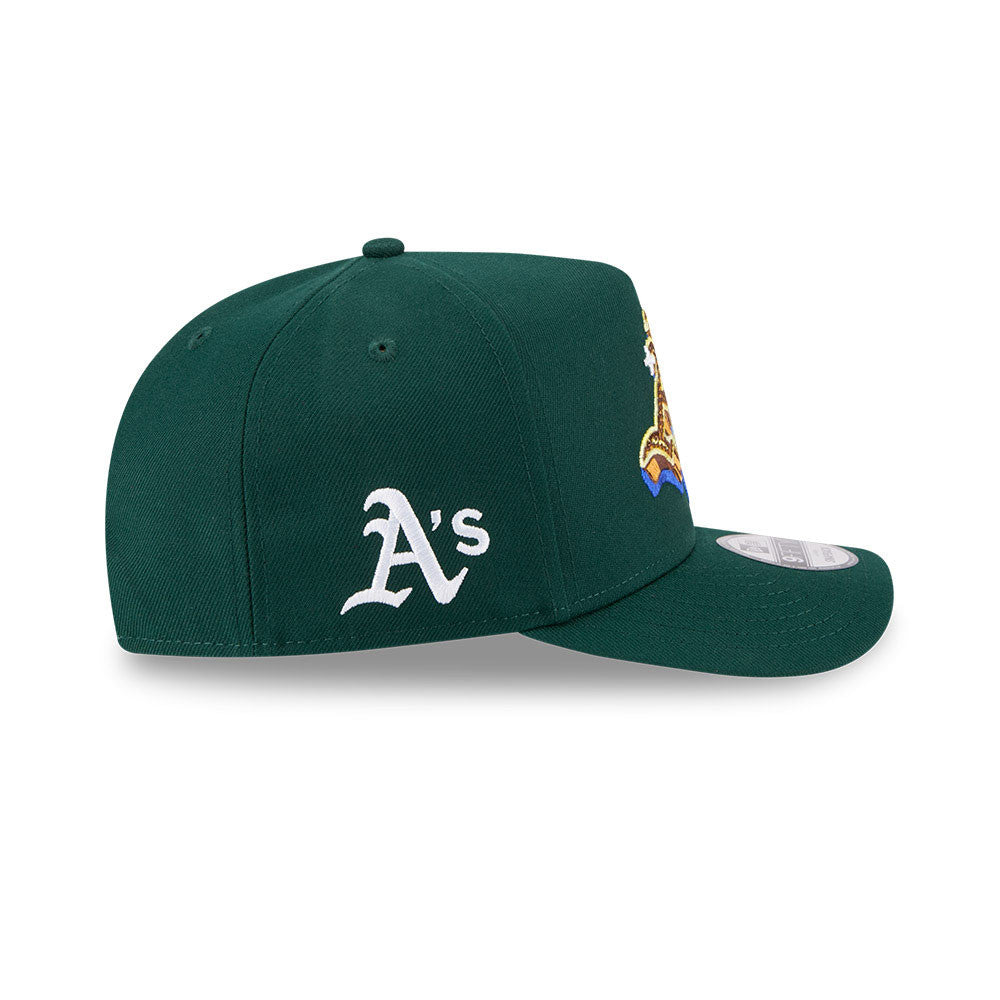 Oakland Athletics New Era EMBLEM A-Frame 9Fifty Snapback MLB Hat - Dark Green