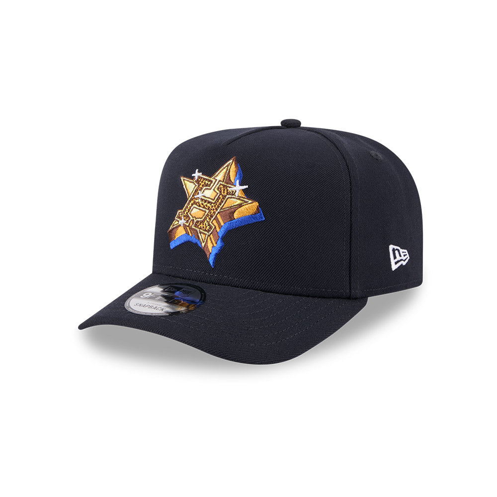 Houton Astros New Era EMBLEM A-Frame 9Fifty Snapback MLB Hat - Navy