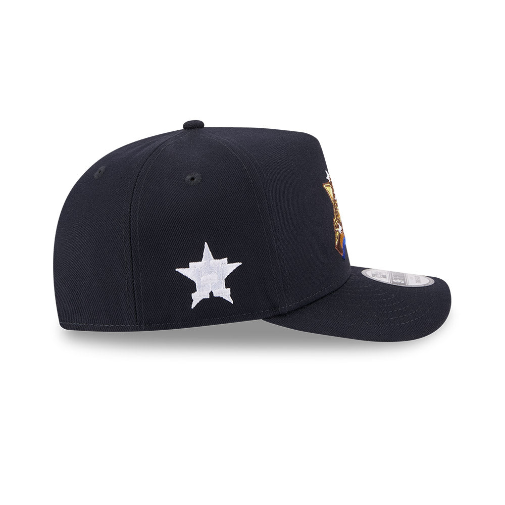 Houton Astros New Era EMBLEM A-Frame 9Fifty Snapback MLB Hat - Navy