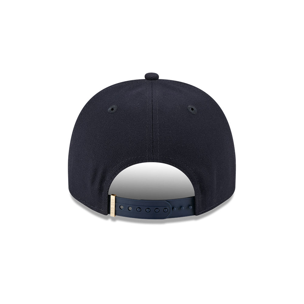 Boston Red Sox New Era EMBLEM A-Frame 9Fifty Snapback MLB Hat - Navy