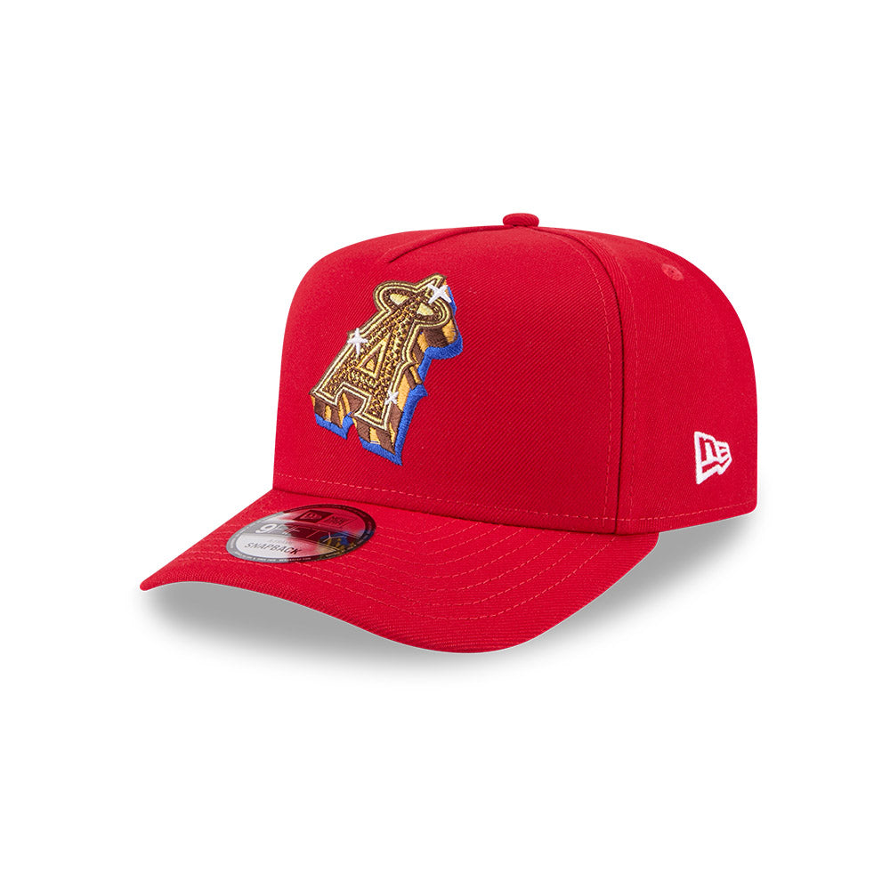 Los Angeles Angels New Era EMBLEM A-Frame 9Fifty Snapback MLB Hat - Red