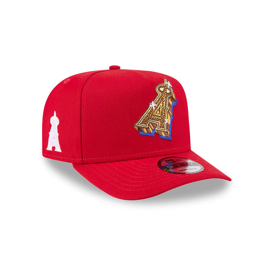 Los Angeles Angels New Era EMBLEM A-Frame 9Fifty Snapback MLB Hat - Red