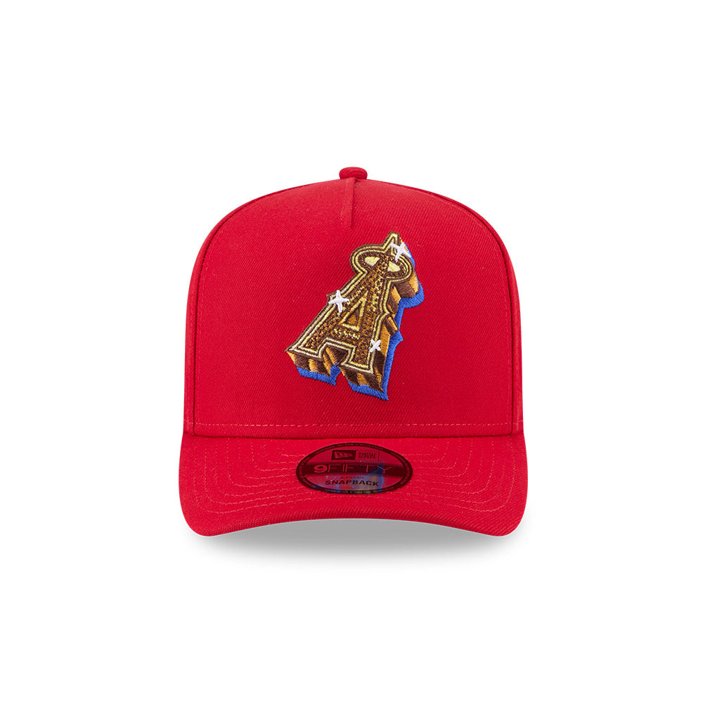 Los Angeles Angels New Era EMBLEM A-Frame 9Fifty Snapback MLB Hat - Red