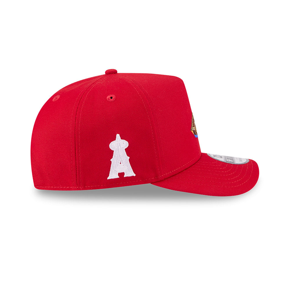 Los Angeles Angels New Era EMBLEM A-Frame 9Fifty Snapback MLB Hat - Red