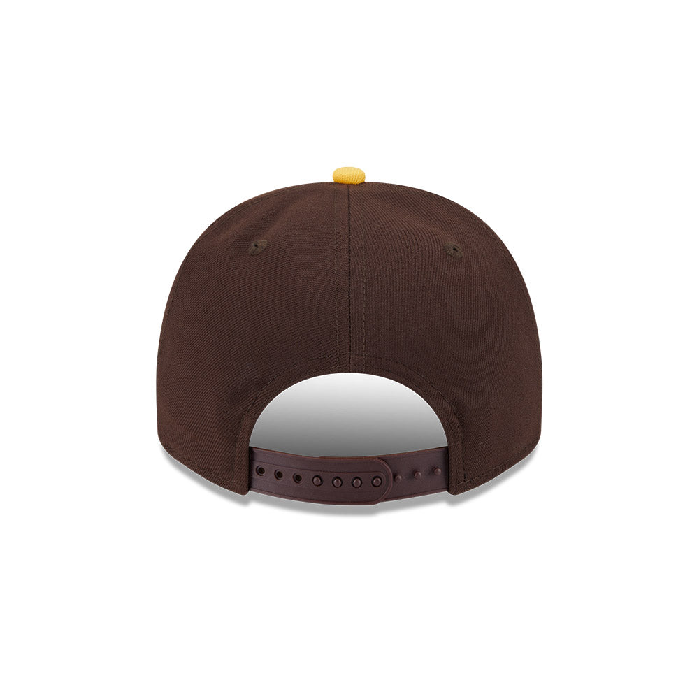 San Diego Padres New Era CARTOON SERIES A-Frame 9Fifty Snapback MLB Hat - Brown/Yellow
