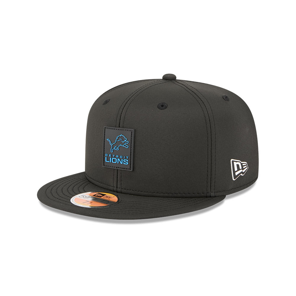 Detroit Lions New Era 2025 Official NFL Sideline 59FIFTY Fitted Hat - Black