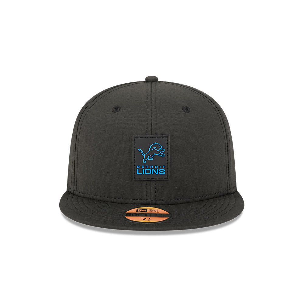 Detroit Lions New Era 2025 Official NFL Sideline 59FIFTY Fitted Hat - Black