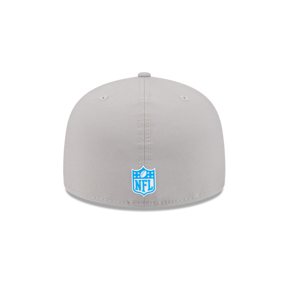 Detroit Lions New Era 2025 Official NFL Sideline 59FIFTY Fitted Hat - Gray