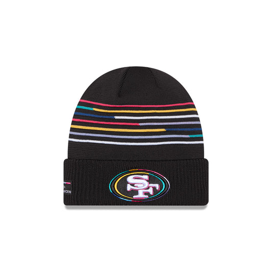 San Francisco 49ers New Era 2025 NFL Crucial Catch Cuffed Knit Hat - Black
