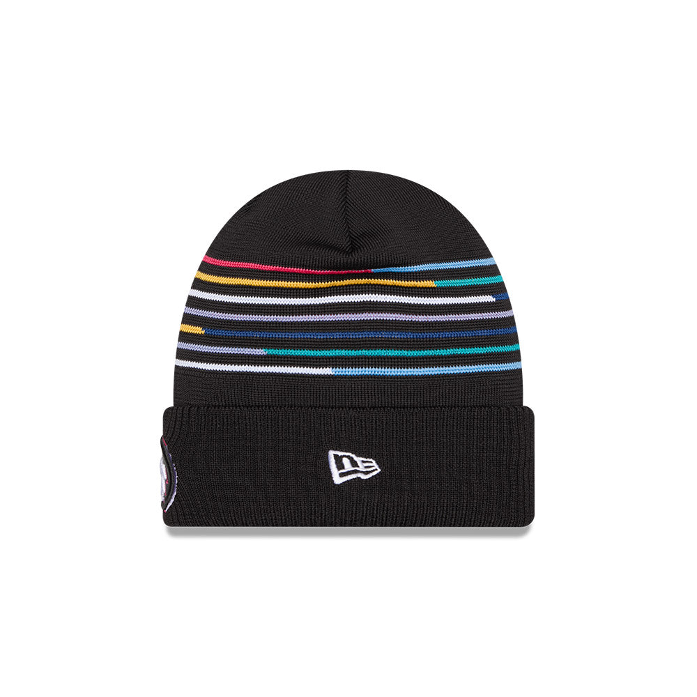 San Francisco 49ers New Era 2025 NFL Crucial Catch Cuffed Knit Hat - Black