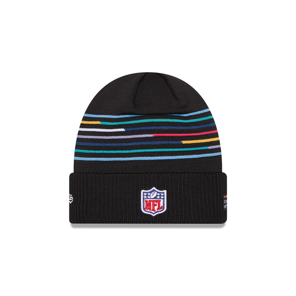 San Francisco 49ers New Era 2025 NFL Crucial Catch Cuffed Knit Hat - Black