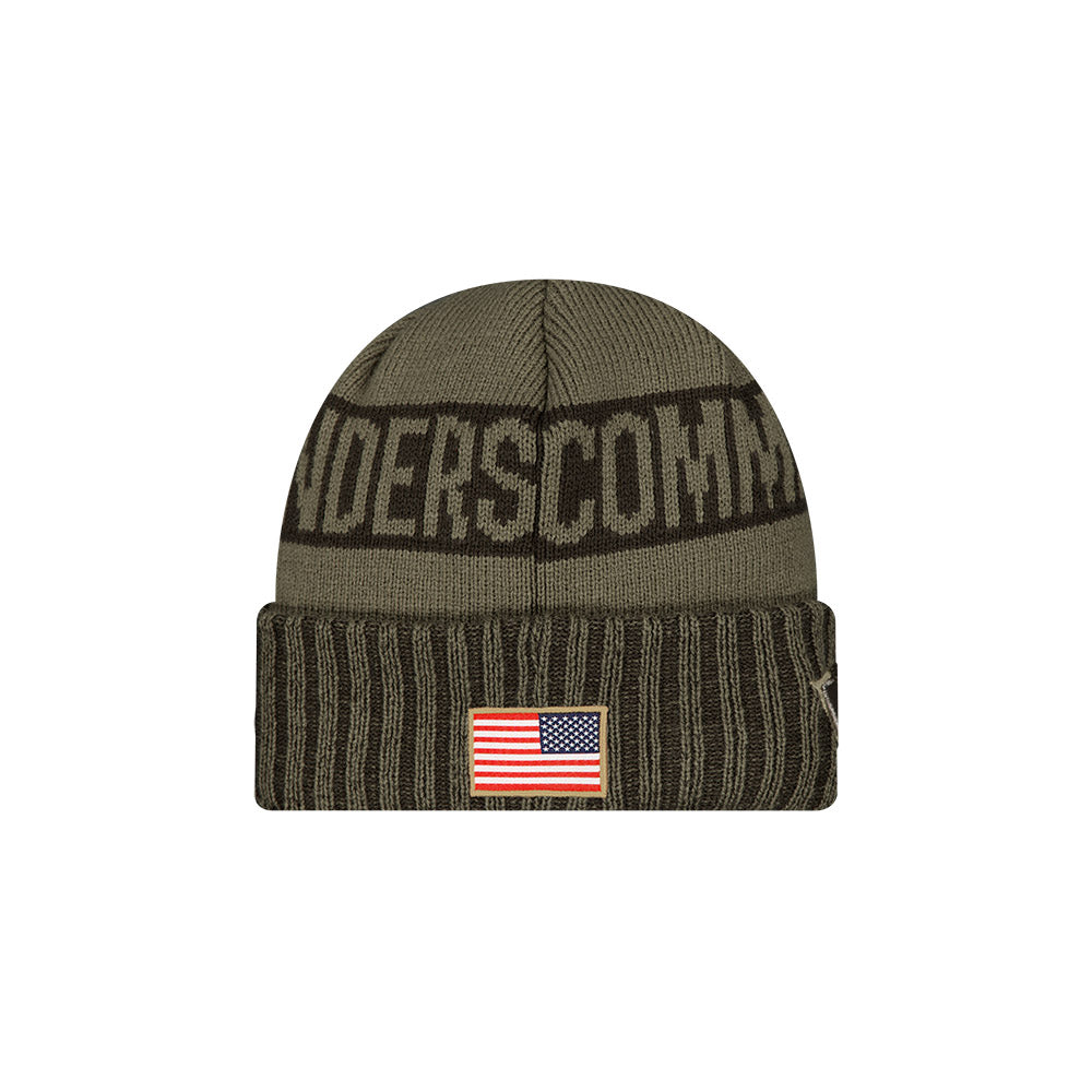 Washington Commanders New Era 2025 Salute to Service Cuffed Knit Hat - Dark Green