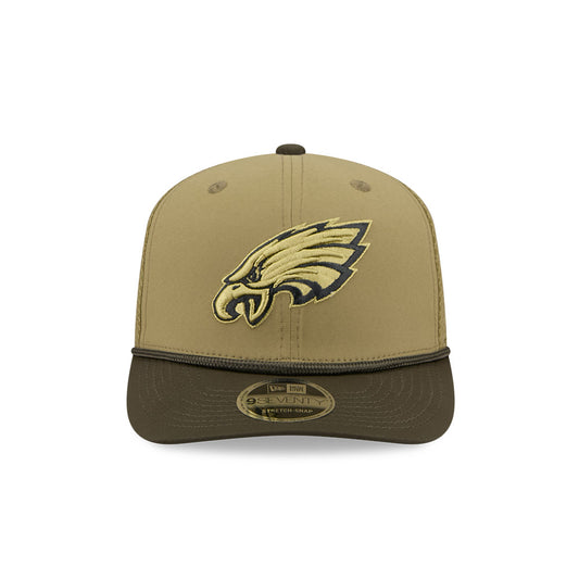 Philadelphia Eagles New Era 2025 Salute to Service 9SEVENTY Adjustable Hat - Green