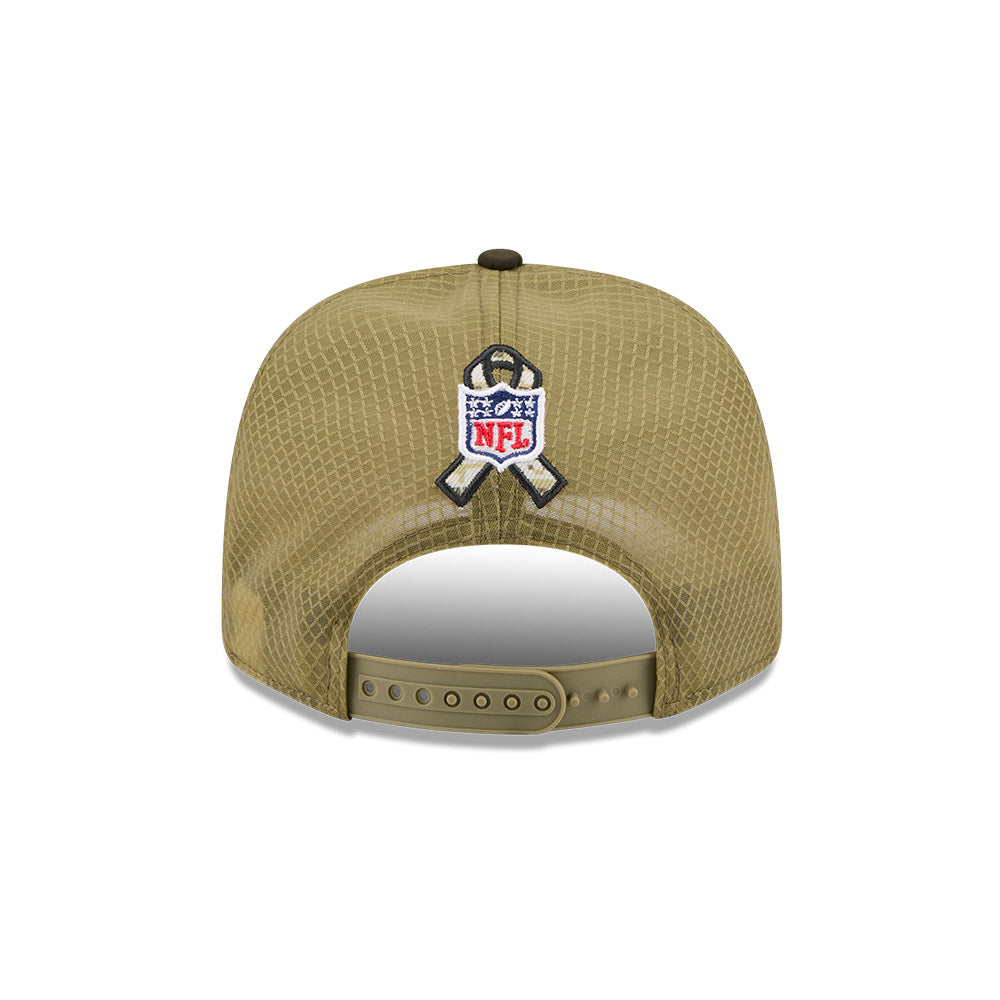 Philadelphia Eagles New Era 2025 Salute to Service 9SEVENTY Adjustable Hat - Green