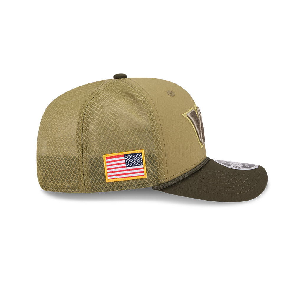 Washington Commanders New Era 2025 Salute to Service 9SEVENTY Adjustable Hat - Green