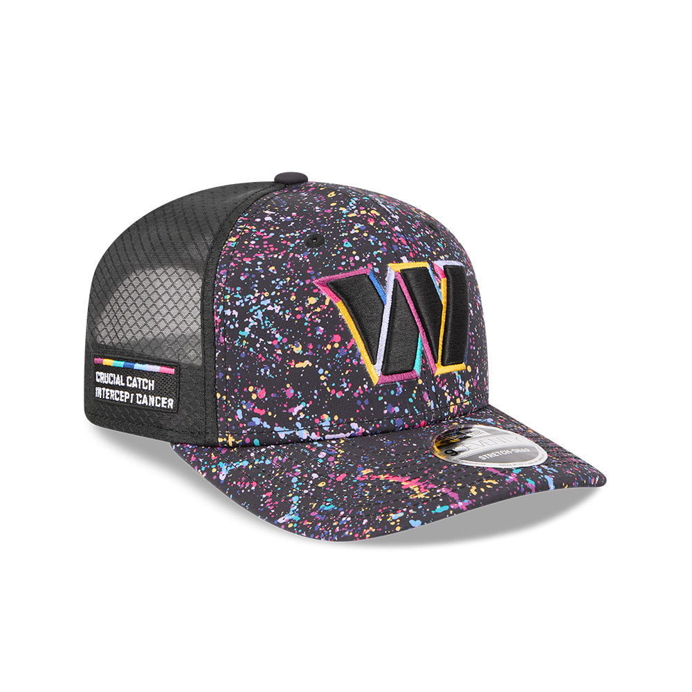 Washington Commanders New Era 2025 NFL Crucial Catch 9SEVENTY Adjustable Hat - Black