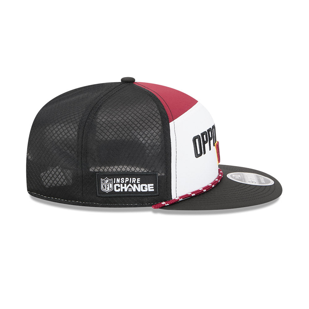 Washington Commanders New Era 2025 Inspire Change Split Panel 9FIFTY Snapback Hat - White/Black/Burgundy