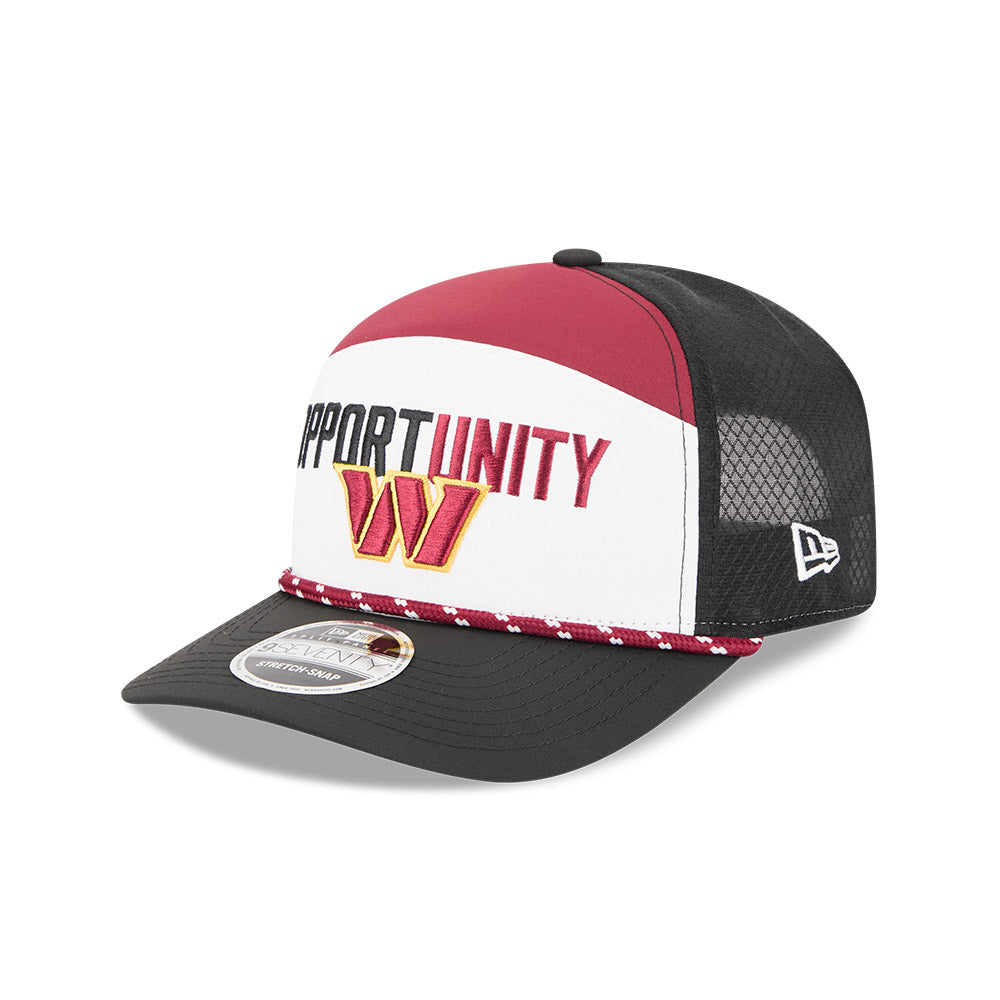Washington Commanders New Era 2025 Inspire Change Split Panel 9SEVENTY Snapback Hat - White/Black/Burgundy