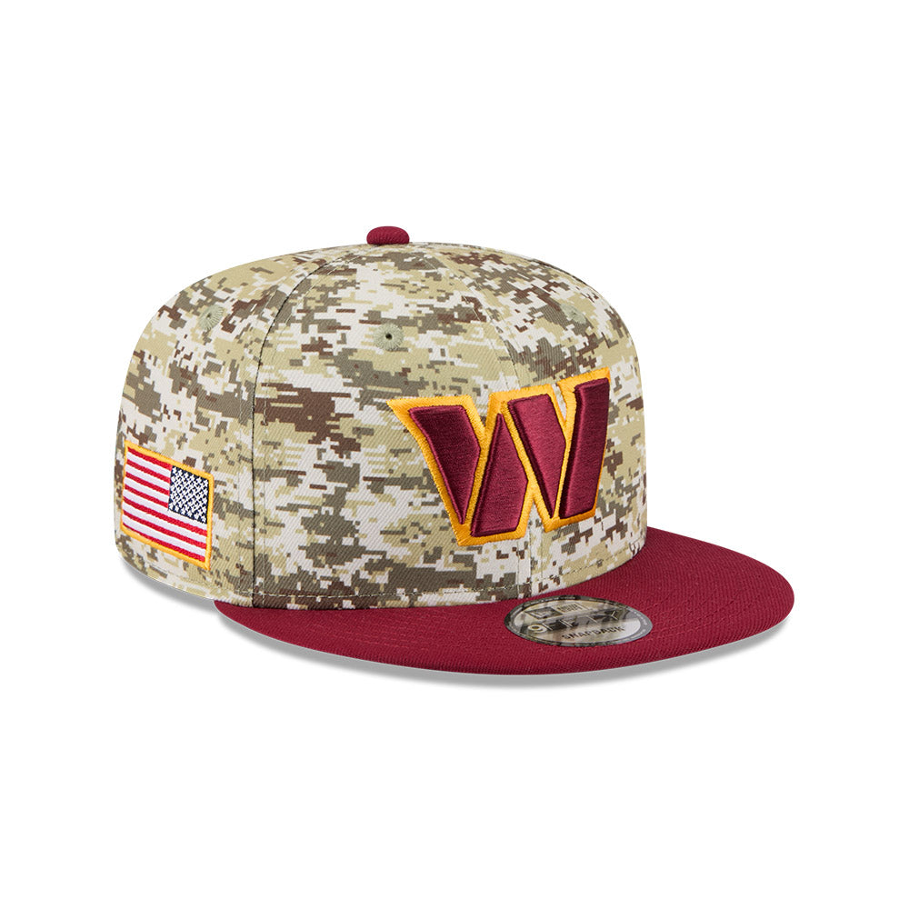 Washington Commanders 2025 Salute to Service Fan Gear 9FIFTY Snapback Hat = Camo