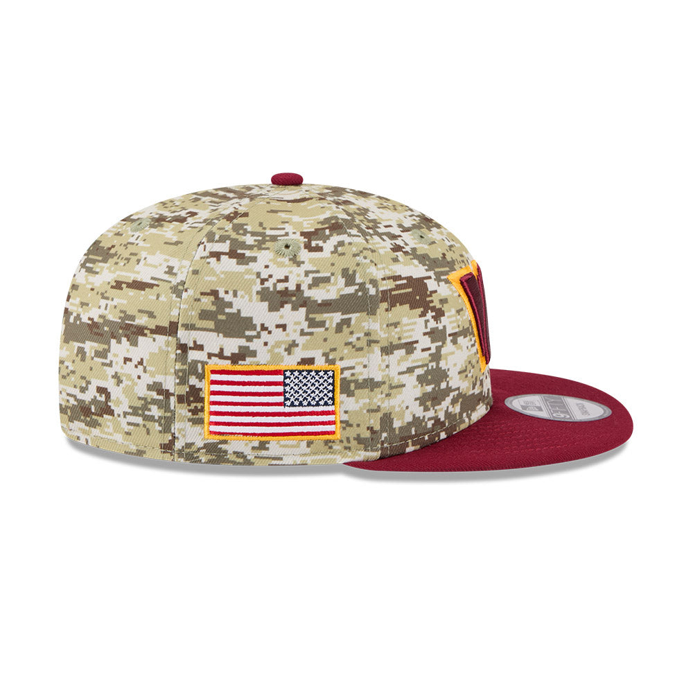 Washington Commanders 2025 Salute to Service Fan Gear 9FIFTY Snapback Hat = Camo