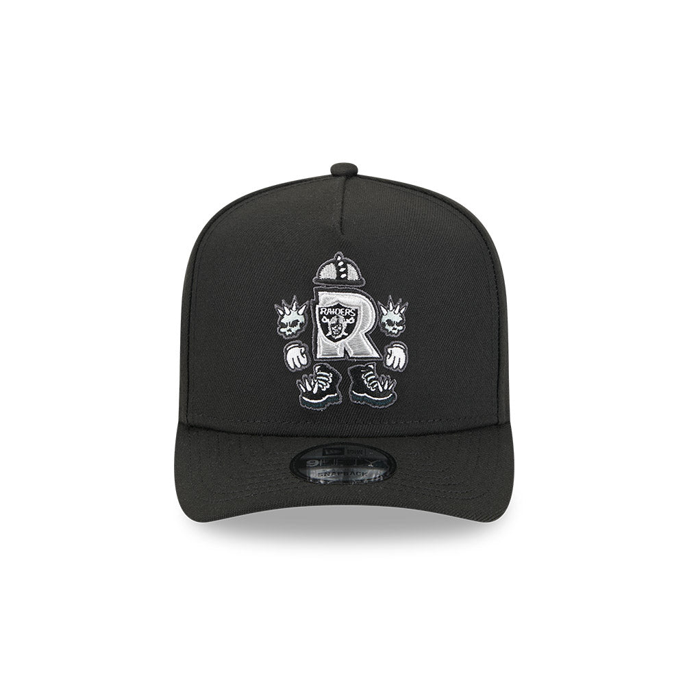 Oakland Raiders New Era CARTOON SERIES 9FIFTY A-Frame Snapback NFL Hat - Black