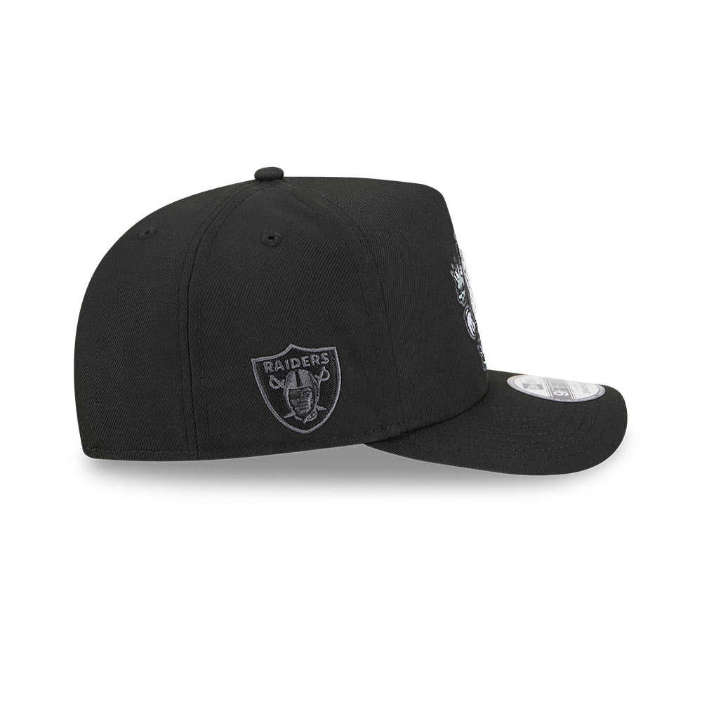 Oakland Raiders New Era CARTOON SERIES 9FIFTY A-Frame Snapback NFL Hat - Black