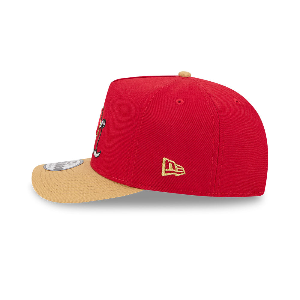 San Francisco 49ers New Era CARTOON SERIES 9FIFTY A-Frame Snapback NFL Hat - Scarlet/Gold
