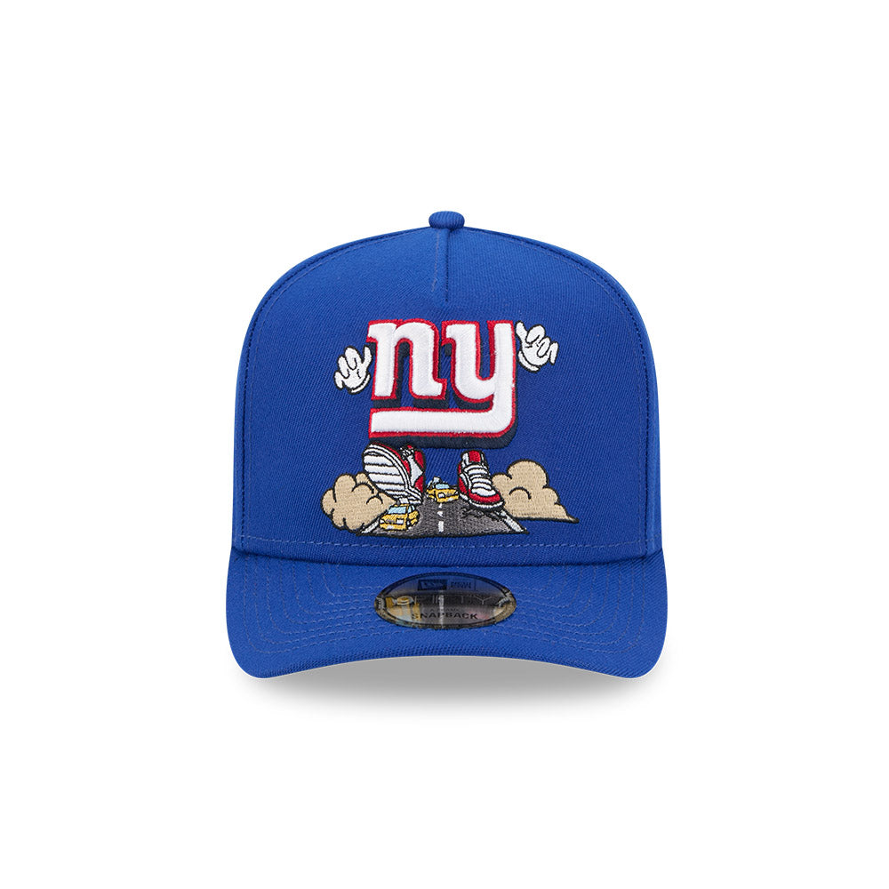 New York Giants New Era CARTOON SERIES 9FIFTY A-Frame Snapback NFL Hat - Royal