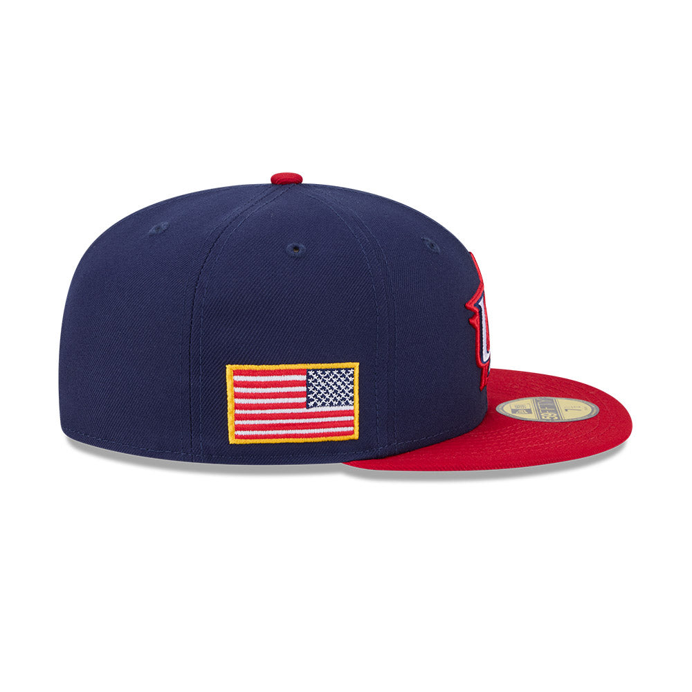 USA Baseball New Era 2026 World Baseball Classic 59FIFTY Fitted Hat - Navy/Red