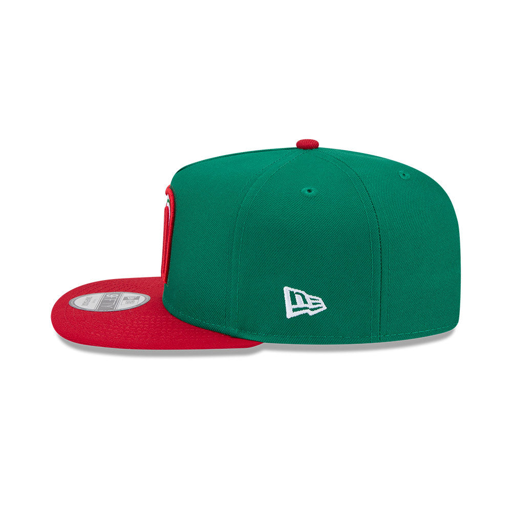 MEXICO Baseball New Era 2026 World Baseball Classic 9Fifty A-Frame Snapback Hat - Green/Red