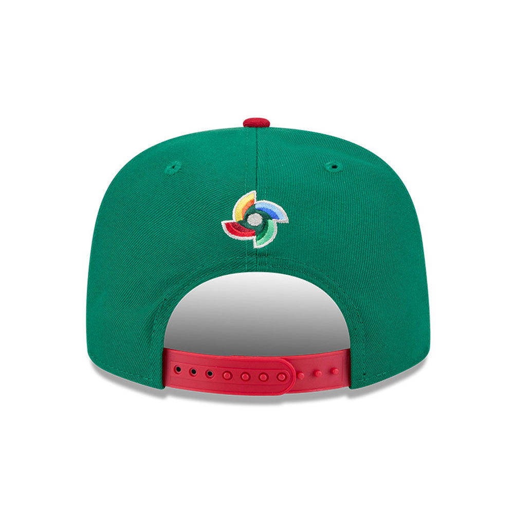 MEXICO Baseball New Era 2026 World Baseball Classic 9Fifty A-Frame Snapback Hat - Green/Red